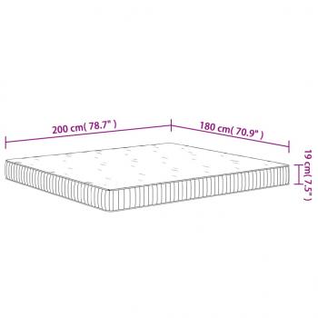 Matratze Taschenfederkern Mittel 180x200 cm