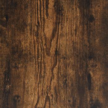 Schreibtisch Räuchereiche 100x45x76 cm Holzwerkstoff und Stahl