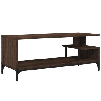 TV-Schrank Braun Eichen-Optik 102x40x41 cm Holzwerkstoff Stahl