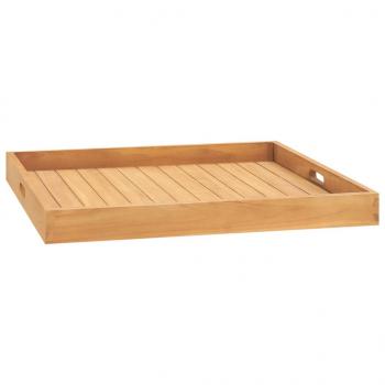 ARDEBO.de - Serviertablett 70x70 cm Massivholz Teak