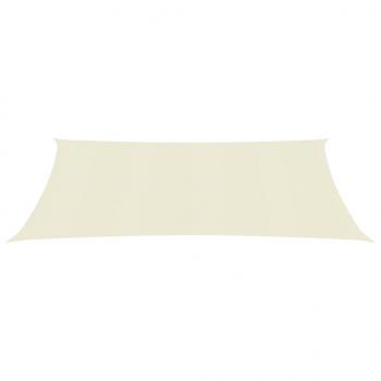 Sonnensegel 160 g/m² Creme 3,5x4,5 m HDPE