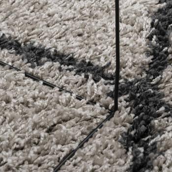 Shaggy-Teppich Hochflor Modern Beige Anthrazit 300x400 cm