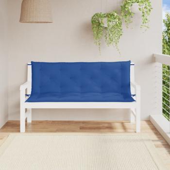 ARDEBO.de - Gartenbank-Auflagen 2 Stk. Blau 150x50x7 cm Oxford-Gewebe