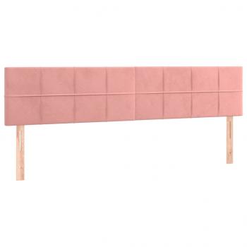 Boxspringbett mit Matratze Rosa 120x190 cm Samt