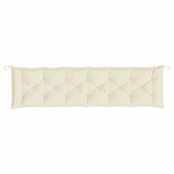 Gartenbank-Auflage Creme 200x50x7 cm Oxford-Gewebe