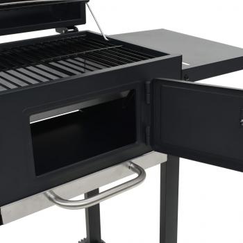 3-in-1 Outdoor-Pizzaofen & Grill Schwarz