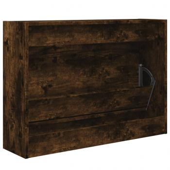 Schuhschrank Räuchereiche 80x21x57 cm Holzwerkstoff