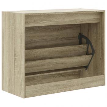 Schuhschrank Sonoma-Eiche 80x34x63 cm Holzwerkstoff