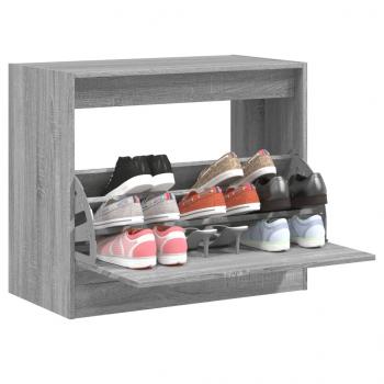 ARDEBO.de - Schuhschrank Grau Sonoma 80x42x69 cm Holzwerkstoff