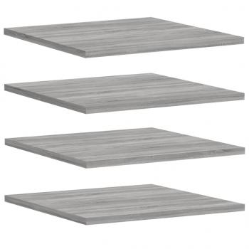 Wandregale 4 Stk. Grau Sonoma 40x50x1,5 cm Holzwerkstoff