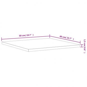 Wandregale 4 Stk. Grau Sonoma 40x50x1,5 cm Holzwerkstoff