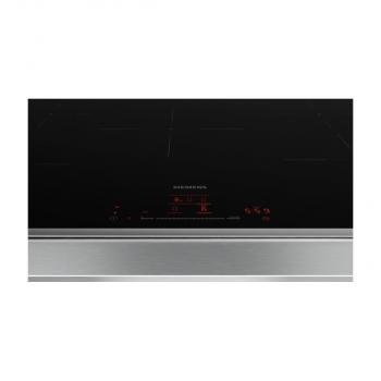 Siemens EH845HVB1E iQ100 Autarkes Indukltionskochfeld, Glaskeramik, 80 cm breit, TouchControl, 17 Leistungsstufen, Boosterfunktion, Home Connect, Kindersicherung, Edelstahlrahmen, schwarz