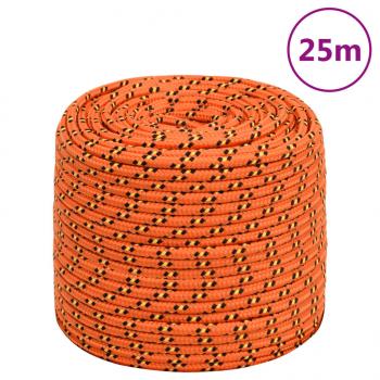 ARDEBO.de - Bootsseil Orange 10 mm 25 m Polypropylen