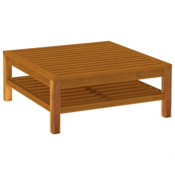 10-tlg. Garten-Lounge-Set mit Creme Kissen Massivholz Akazie