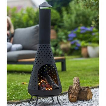 ARDEBO.de - RedFire Gartenkamin Napa Schwarz