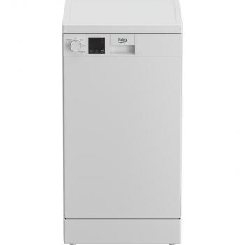 ARDEBO.de Beko DFS05021W Stand Geschirrspüler, 45 cm breit, 10 Maßgedecke, WaterSafe, 5 Programme, Tastensperre, weiß