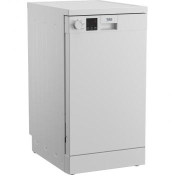 Beko DFS05021W Stand Geschirrspüler, 45 cm breit, 10 Maßgedecke, WaterSafe, 5 Programme, Tastensperre, weiß