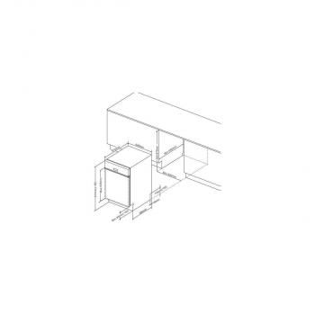 ARDEBO.de Amica EGSP 560 911 E Teilintegrierter Geschirrspüler, 45 cm breit, 10 Maßgedecke, Aquastopp, 6 Programme, OpenDry, SmartTray 1/2 Besteckschublade, Edelstahl