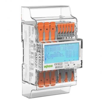 ARDEBO.de Wago 879-3020 Energieverbrauchszähler für Direkatnschluss, 65A, 3x230/400V, 50Hz, Modbus, M-Bus, 2 x S0-Schnittstelle, 4PS