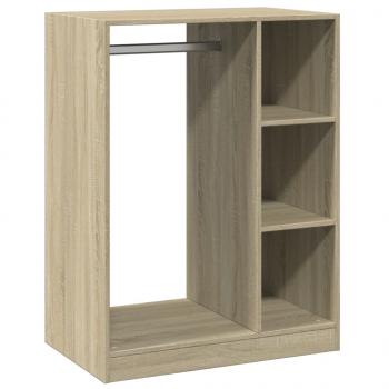 Kleiderschrank Schwarz 77x48x102 cm Holzwerkstoff