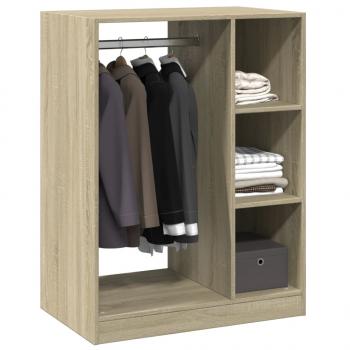 Kleiderschrank Schwarz 77x48x102 cm Holzwerkstoff