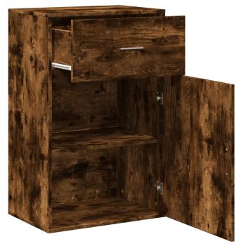 Beistellschrank Räuchereiche 56,5x39x90 cm Holzwerkstoff