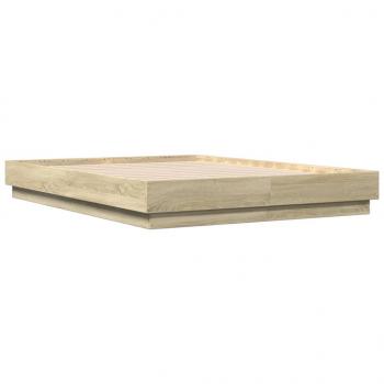 Bettgestell Sonoma-Eiche 120x190 cm Holzwerkstoff