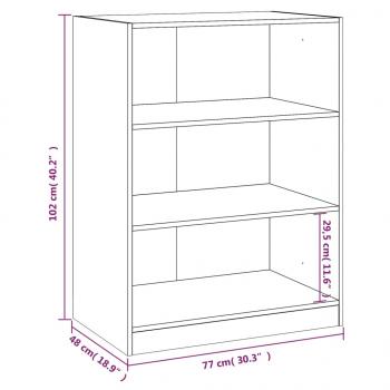 Kleiderschrank Grau Sonoma 77x48x102 cm Holzwerkstoff