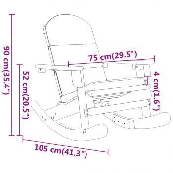 3-tlg. Garten-Lounge-Set Adirondack Massivholz Akazie