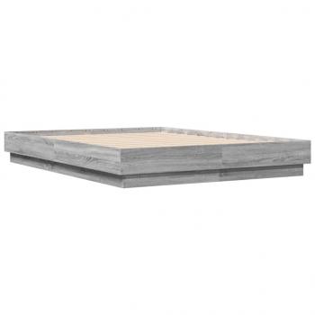 Bettgestell Grau Sonoma 120x190 cm Holzwerkstoff