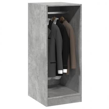 Kleiderschrank Betongrau 48x41x102 cm Holzwerkstoff