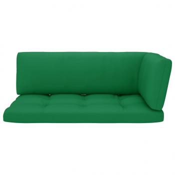 2-Sitzer-Palettensofa Weiß Imprägniertes Kiefernholz