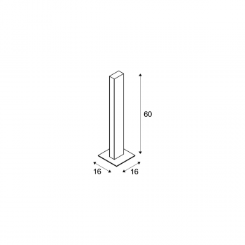 SLV H-POL 60 Outdoor Wege- und Standleuchte, einflammig, LED, 3000K, anthrazit (232165)