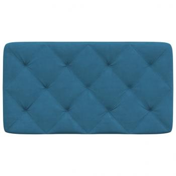 Kopfteil-Kissen Blau 80 cm Samt