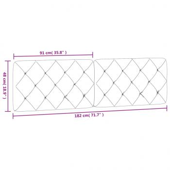 Kopfteil-Kissen Rosa 180 cm Samt