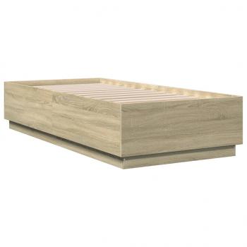 Bettgestell Sonoma-Eiche 100x200 cm Holzwerkstoff