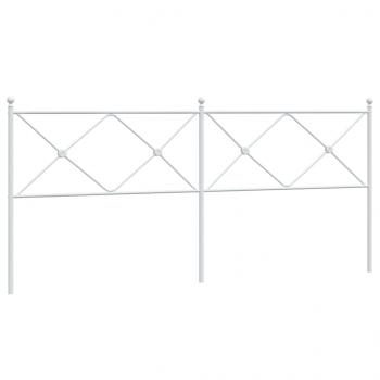 Kopfteil Metall Weiß 200 cm