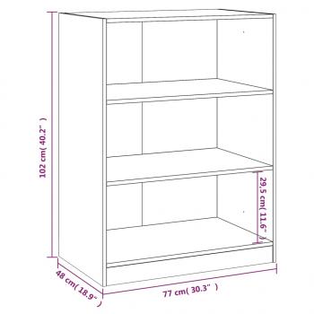 Kleiderschrank Sonoma-Eiche 77x48x102 cm Holzwerkstoff