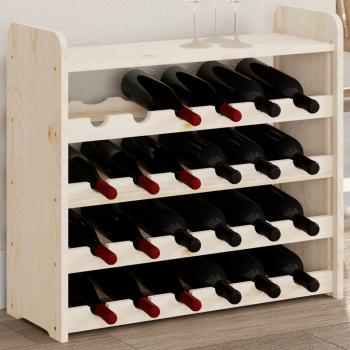 ARDEBO.de - Weinregal mit Oberplatte 67,5x25x60 cm Massivholz Kiefer