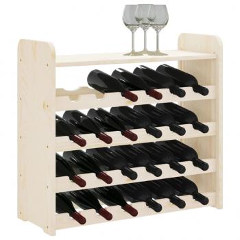 Weinregal mit Oberplatte 67,5x25x60 cm Massivholz Kiefer