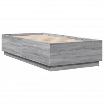 Bettgestell Grau Sonoma 90x190 cm Holzwerkstoff