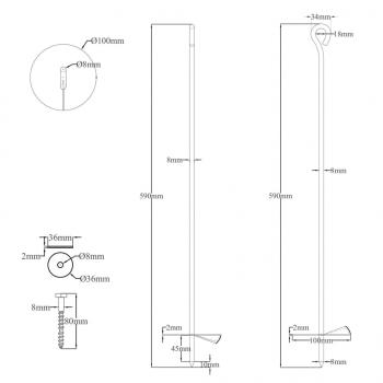 Erdanker 4 Stk. 10×60 cm Verzinktes Metall