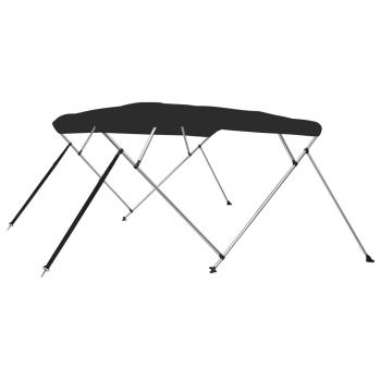 4-Bow Bimini-Top Schwarz 243x250x131 cm