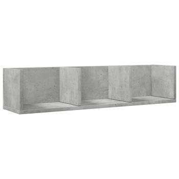 Wandschrank Betongrau 75x18x16,5 cm Holzwerkstoff