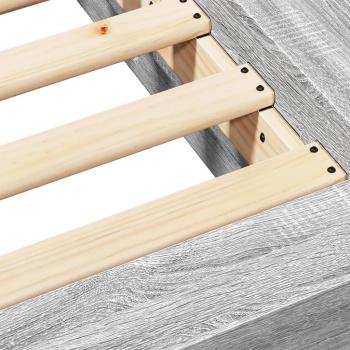 Bettgestell Grau Sonoma 90x190 cm Holzwerkstoff