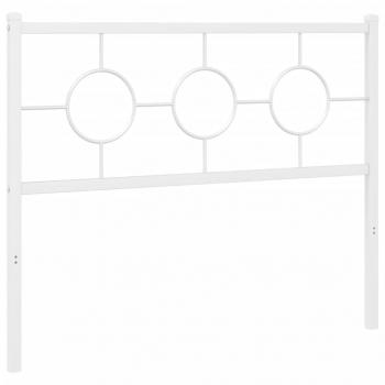 Kopfteil Metall Weiß 107 cm