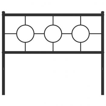 Kopfteil Metall Schwarz 107 cm