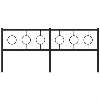 Kopfteil Metall Schwarz 193 cm