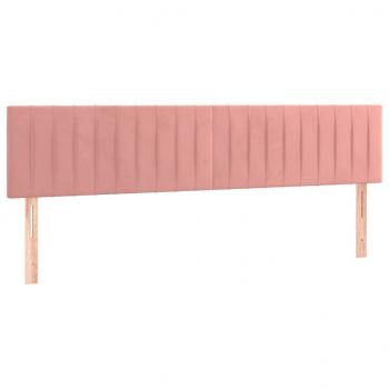 Boxspringbett mit Matratze Rosa 120x190 cm Samt