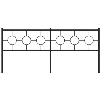 Kopfteil Metall Schwarz 200 cm